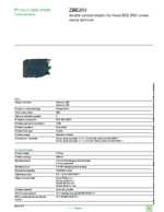 Datasheet for Schneider Electric ZBE203, EAN: 3389110119169