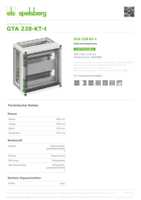 Datasheet for Spelsberg 01622801, EAN: 4013902050390
