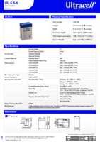 Datasheet for Ultracell 46758, EAN: 4040849467585