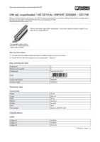 Datasheet for Phoenix Contact 1201756, EAN: 4017918017477