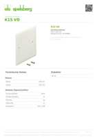 Datasheet for Spelsberg 97710501, EAN: 4013902200092 Datasheet for Spelsberg 97710501, EAN: 4013902200092