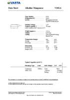 Datasheet for Varta 48042, EAN: 4008496297634