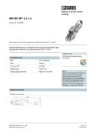 Datasheet for Phoenix Contact 3190564, EAN: 4017918093396