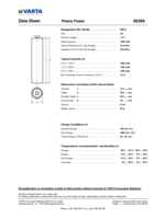Datasheet for Varta 48093, EAN: 4008496330904