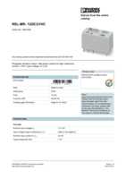 Datasheet for Phoenix Contact 2961309, EAN: 4017918187552
