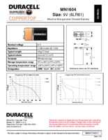Datasheet for Duracell 48510, EAN: 5000394105485