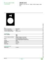 Datasheet for Schneider Electric ZB2BY2906, EAN: 3389110645422