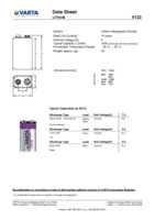 Datasheet for Varta 49596, EAN: 4008496675265