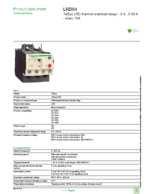Datasheet for Schneider Electric LRD04, EAN: 3389110346749 Datasheet for Schneider Electric LRD04, EAN: 3389110346749