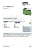 Datasheet for Phoenix Contact 2861674, EAN: 4017918894511