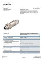 Datasheet for Siemens 6GK19050EC00, EAN: 4019169402019 Datasheet for Siemens 6GK19050EC00, EAN: 4019169402019