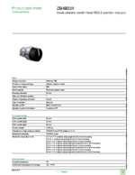 Datasheet for Schneider Electric ZB4BD29, EAN: 3389110889123