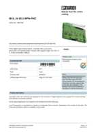 Datasheet for Phoenix Contact 2861483, EAN: 4017918894405 Datasheet for Phoenix Contact 2861483, EAN: 4017918894405