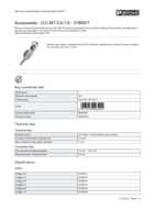 Datasheet for Phoenix Contact 3190577, EAN: 4017918093402