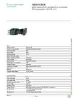 Datasheet for Schneider Electric XB6DW3B1B, EAN: 3389110763782