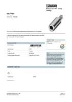 Datasheet for Phoenix Contact 1660083, EAN: 4017918021825