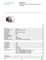 Datasheet for Schneider Electric ZB5AP18, EAN: 3389110906639