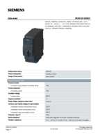 Datasheet for Siemens 3RA61202DB33, EAN: 4011209714328 Datasheet for Siemens 3RA61202DB33, EAN: 4011209714328