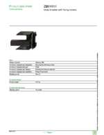Datasheet for Schneider Electric ZB6Y011, EAN: 3389110767933