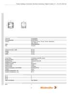 Datasheet for Weidmüller 0342000000, EAN: 4008190055448