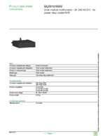 Datasheet for Schneider Electric RUW101MW, EAN: 3389110876567