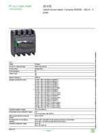 Datasheet for Schneider Electric 31115, EAN: 3303430311157 Datasheet for Schneider Electric 31115, EAN: 3303430311157