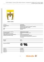 Datasheet for Weidmüller 0525960000, EAN: 4008190145026