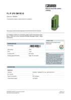 Datasheet for Phoenix Contact 2832205, EAN: 4017918952266 Datasheet for Phoenix Contact 2832205, EAN: 4017918952266