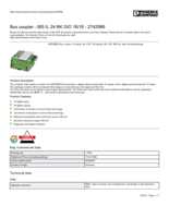Datasheet for Phoenix Contact 2742586, EAN: 4017918603984