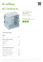 Datasheet for Spelsberg 37045001, EAN: 4013902030804 Datasheet for Spelsberg 37045001, EAN: 4013902030804