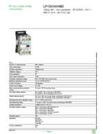 Datasheet for Schneider Electric LP1SK0600BD, EAN: 3389110563931 Datasheet for Schneider Electric LP1SK0600BD, EAN: 3389110563931