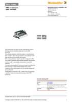 Datasheet for Weidmüller 1206100000, EAN: 4008190881344
