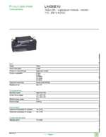 Datasheet for Schneider Electric LA4SKE1U, EAN: 3389110564044 Datasheet for Schneider Electric LA4SKE1U, EAN: 3389110564044