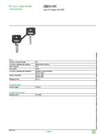 Datasheet for Schneider Electric ZBDA185, EAN: 3389110091946