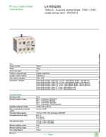 Datasheet for Schneider Electric LA1KN22M, EAN: 3389110428445 Datasheet for Schneider Electric LA1KN22M, EAN: 3389110428445