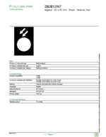 Datasheet for Schneider Electric ZB2BY2967, EAN: 3389110615135