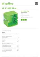 Datasheet for Spelsberg 37045501, EAN: 4013902030811 Datasheet for Spelsberg 37045501, EAN: 4013902030811