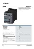 Datasheet for Siemens 3RP20251AP30, EAN: 4011209569416