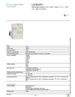 Datasheet for Schneider Electric LUCB12FU, EAN: 3389110364439 Datasheet for Schneider Electric LUCB12FU, EAN: 3389110364439