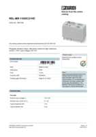Datasheet for Phoenix Contact 2961338, EAN: 4017918187590