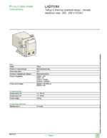 Datasheet for Schneider Electric LAD703M, EAN: 3389110347159 Datasheet for Schneider Electric LAD703M, EAN: 3389110347159