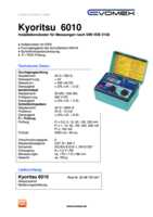 Datasheet for Kyoritsu K 6010, EAN: 5706445250103