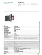 Datasheet for Schneider Electric XB4BA4322, EAN: 3389110886979