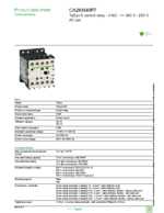 Datasheet for Schneider Electric CA2KN40P7, EAN: 3389110500349 Datasheet for Schneider Electric CA2KN40P7, EAN: 3389110500349