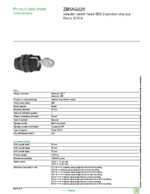 Datasheet for Schneider Electric ZB5AG220, EAN: 3389110135343