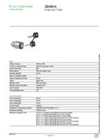 Datasheet for Schneider Electric ZB4BG6, EAN: 3389110889246