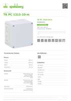 Datasheet for Spelsberg 12790501, EAN: 4013902861699