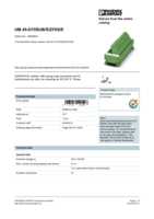 Datasheet for Phoenix Contact 2293624, EAN: 4017918120528 Datasheet for Phoenix Contact 2293624, EAN: 4017918120528