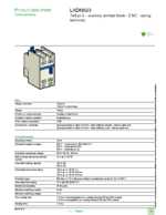 Datasheet for Schneider Electric LADN023, EAN: 3389110820973 Datasheet for Schneider Electric LADN023, EAN: 3389110820973
