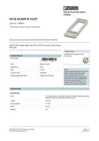 Datasheet for Phoenix Contact 1660436, EAN: 4017918022075